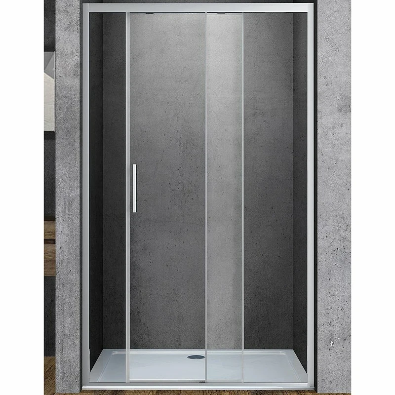 Душевая дверь Vincea Soft 120 VDS-3SO120CL профиль Хром стекло прозрачное