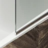 Шторка на ванну Maybah Glass MGV-154-5у 740x1400 в узком профиле Хром матовый стекло прозрачное