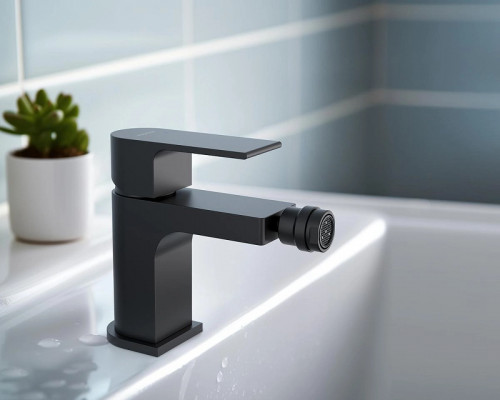 Смеситель для биде Aquatek Лира AQ1418MB Черный матовый латунь