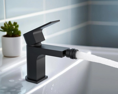 Смеситель для биде Aquatek Лира AQ1418MB Черный матовый латунь