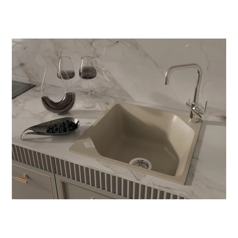 Кухонная мойка Rivelato Locus LS-50 beige scuro цвет Темно-бежевый