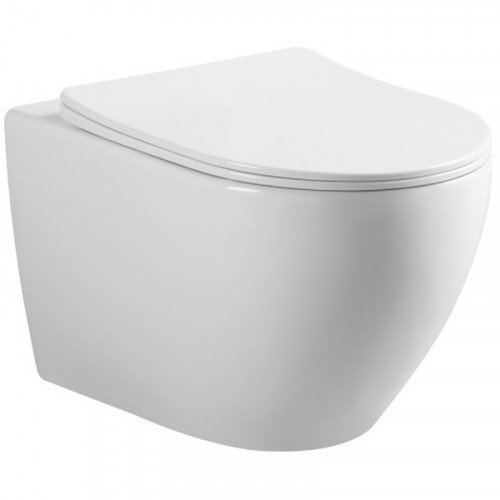 Унитаз Royce Pro RCT-150517WH подвесной с сиденьем Микролифт фаянс подвесной