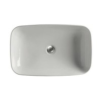 Раковина Kerasan Tribeca 60 514301 Белая фаянс накладная, полувстраиваемая