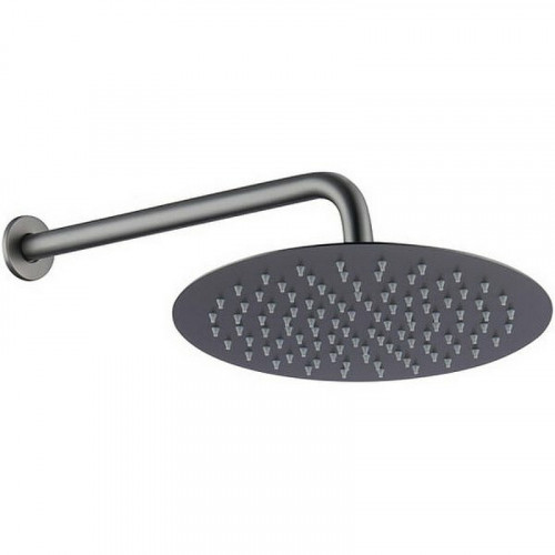 Верхний душ Caprigo Parts 99-523-GUN Вороненая сталь латунь на стену