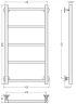 Водяной полотенцесушитель Сунержа Версия-КН 80x40 17640-8040 цвет Чёрный