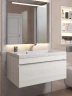 Тумба под раковину Uperwood Eva 75 3930213464 подвесная цвет Дуб Харбор белый