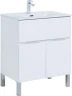 Тумба с раковиной Aquanet Алвита New 70 306146 цвет Белый матовый