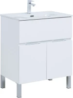 Тумба с раковиной Aquanet Алвита New 70 306146 цвет Белый матовый