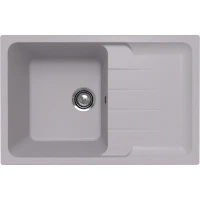 Кухонная мойка Ulgran Quartz Gerda 780-04 Платина искусственный камень (литьевой мрамор) встраиваемый