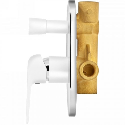 Смеситель для душа Kaiser Glory 69177 Белый Хром латунь встраиваемый