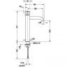 Смеситель для раковины Duravit White Tulip WT1040002010 цвет Хром