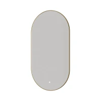 Зеркало Boheme Modern 60 568-MG с подсветкой цвет Золото матовое с сенсорным выключателем и подогревом