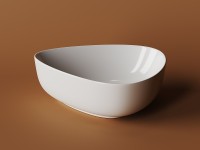 Раковина-чаша Ceramicanova Element 45 CN5026 Белая фарфор накладная