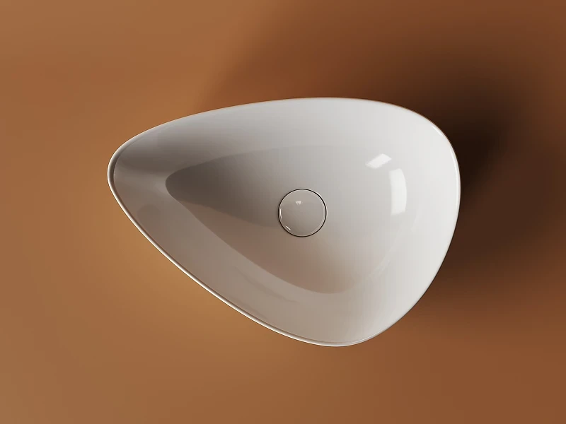 Раковина-чаша Ceramicanova Element 45 CN5026 Белая фарфор накладная