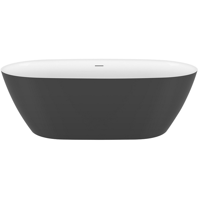 Акриловая ванна Black&White Swan SB330 Grey 170x75 330SBGR Серая матовая Белая без гидромассажа