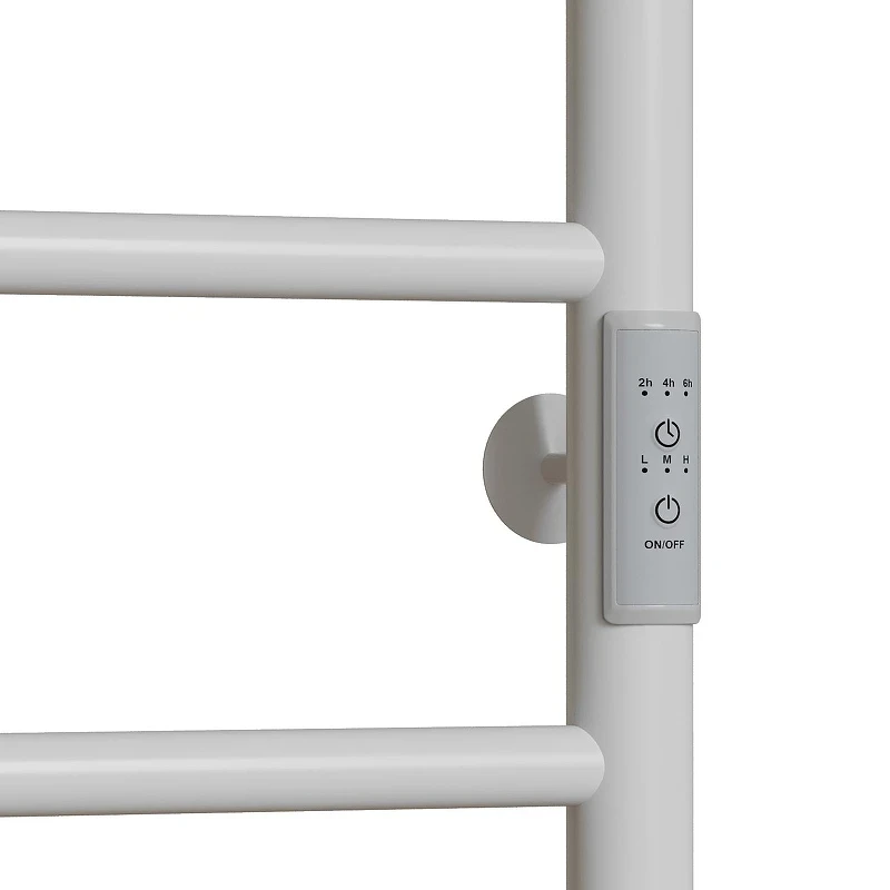 Электрический полотенцесушитель Mixline Vega 80х50 556354 с полкой цвет Белый матовый