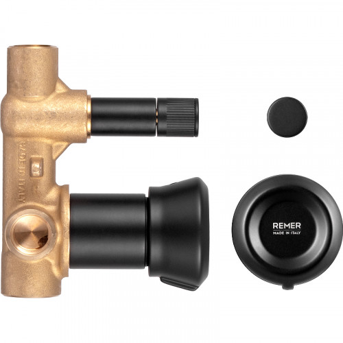 Смеситель для душа Remer Element ET09HNO Черный матовый латунь встраиваемый