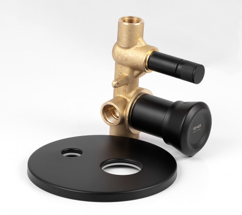 Смеситель для душа Remer Element ET09HNO Черный матовый латунь встраиваемый