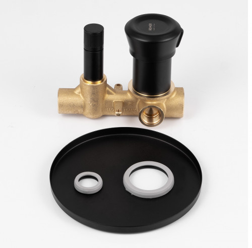 Смеситель для душа Remer Element ET09HNO Черный матовый латунь встраиваемый