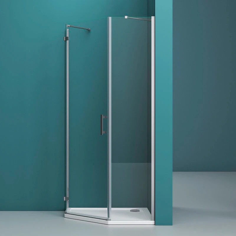 Душевой уголок BelBagno Kraft 80х80 KRAFT-P-1-80-C-Cr-L профиль Хром стекло прозрачное