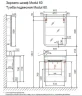 Тумба под раковину Jorno Modul 60 Mol.01.60/P/W/JR подвесная Белая МДФ / ЛДСП
