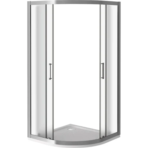 Душевой уголок Good Door Latte R-90-G-WE 90x90 профиль Белый стекло Grape