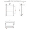 Водяной полотенцесушитель Aringa Римини 50x80x50 R AR03025CH с полкой Хром