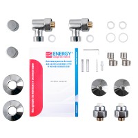 Водяной полотенцесушитель Energy Techno 600x400 EWTR0TECH0604000000 Хром нержавеющая сталь