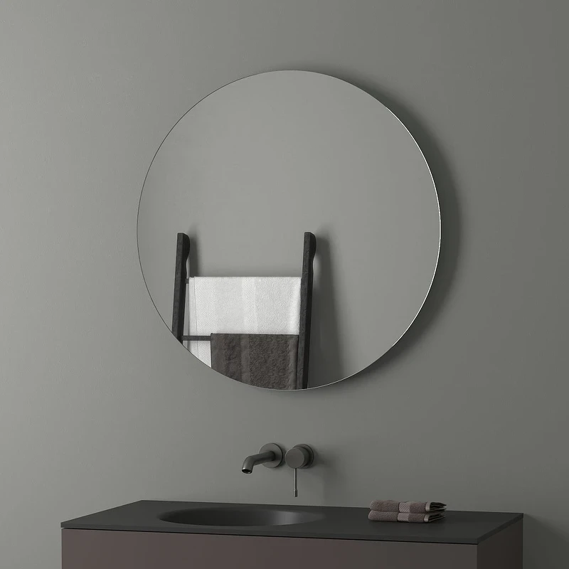 Зеркало Evoform Ledshine d80 BY 2555 с подсветкой 21 W - без выключателя - теплый белый свет стекло