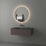 Зеркало Evoform Ledshine d80 BY 2555 с подсветкой 21 W - без выключателя - теплый белый свет стекло