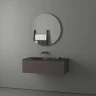Зеркало Evoform Ledshine d80 BY 2555 с подсветкой 21 W - без выключателя - теплый белый свет стекло