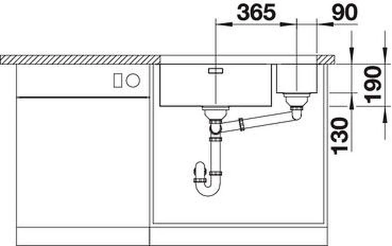 Кухонная мойка Blanco Andano 500/180-U 522991 Нержавеющая сталь с зеркальной полировкой нержавеющая сталь встраиваемый