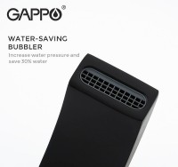 Душевая система Gappo G07-6 G2407-6 Черная матовая латунь на стену
