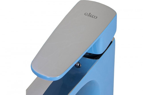 Смеситель для раковины Ekko E10304 цвет Хром Синий
