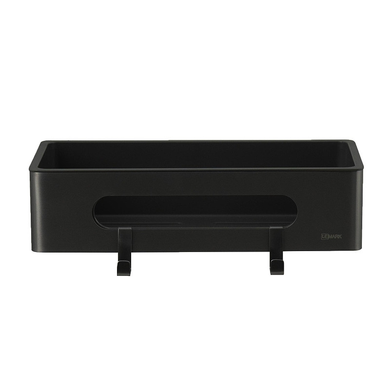 Металлическая полка Lemark Shelf Line 9772044 цвет Черный матовый