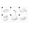 Металлическая полка Lemark Shelf Line 9772044 цвет Черный матовый