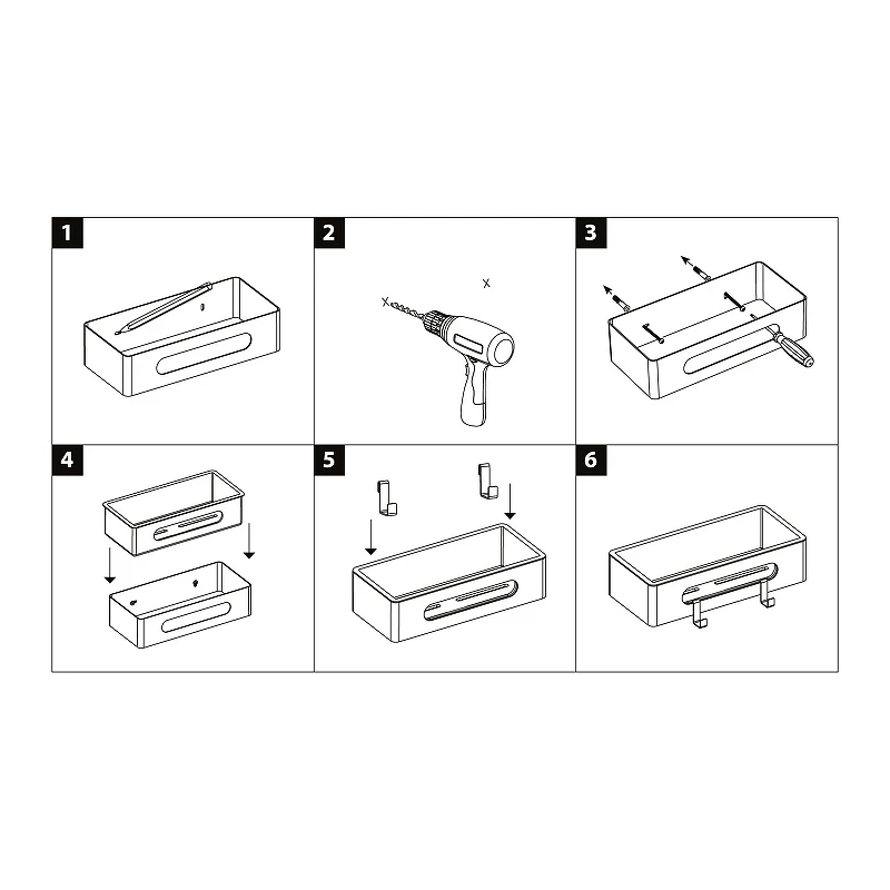 Металлическая полка Lemark Shelf Line 9772044 цвет Черный матовый