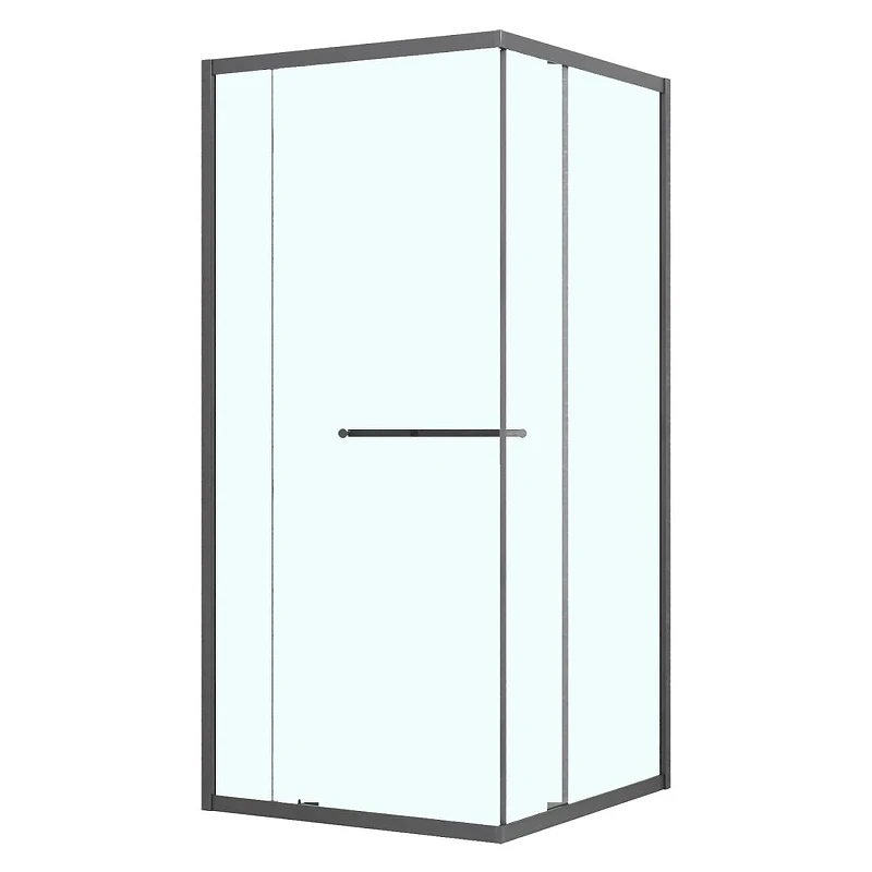 Душевой уголок Azario Monako 90x90 AZ-L47-90-MGR-CL профиль Графит матовый стекло прозрачное