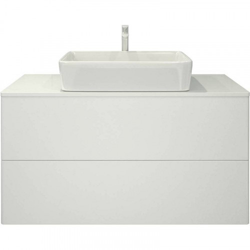 Тумба под раковину Orange Otto Ot-100TuMDF подвесная Белый глянцевый МДФ / ЛДСП