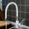 Смеситель для кухни Frap H49 F4049 Белый Хром латунь
