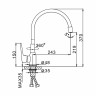 Смеситель для кухни Frap H49 F4049 Белый Хром латунь