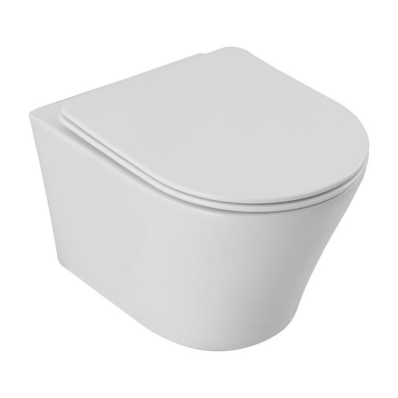 Унитаз Aquanet Zvezda ZV-3 336319 подвесной цвет Белый с сиденьем Микролифт