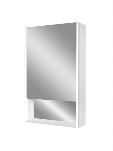 Зеркальный шкаф Art&amp;Max Foggia 50 L AM-Fog-500-800-1D-L-DS-F-White с подсветкой цвет Белый
