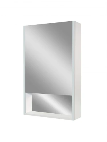 Зеркальный шкаф Art&amp;Max Foggia 50 L AM-Fog-500-800-1D-L-DS-F-White с подсветкой цвет Белый