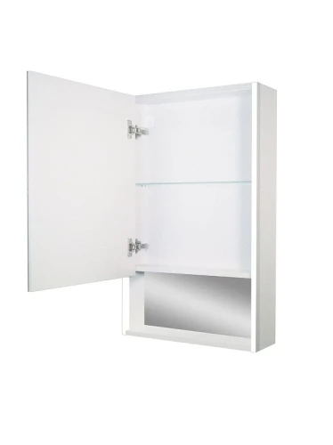 Зеркальный шкаф Art&amp;Max Foggia 50 L AM-Fog-500-800-1D-L-DS-F-White с подсветкой цвет Белый