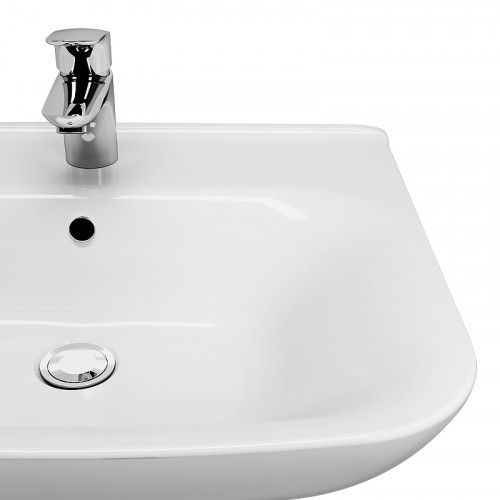 Раковина AM.PM Like 55 C804221WH Белая фарфор подвесная, на пьедестале, на полупьедестале