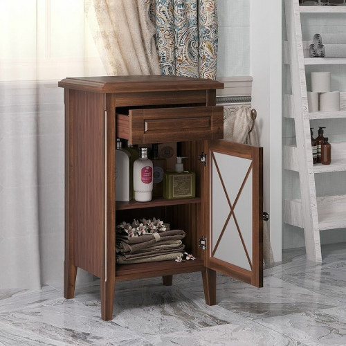 Комод Opadiris Палермо 49 R 00-00006899 Светлый орех МДФ / ЛДСП, массив дерева, стекло