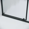 Душевой уголок Grossman Pragma 110х80 120.K33.03.1180.21.02 профиль Черный матовый стекло шиншилла