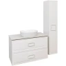 Тумба под раковину La Fenice Cubo 90 FNC-01-CUB-B-90-2 подвесная Белая матовая МДФ / ЛДСП