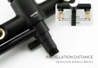 Смеситель для ванны Gappo G03-6 G2203-6 универсальный Черный матовый Хром латунь на стену